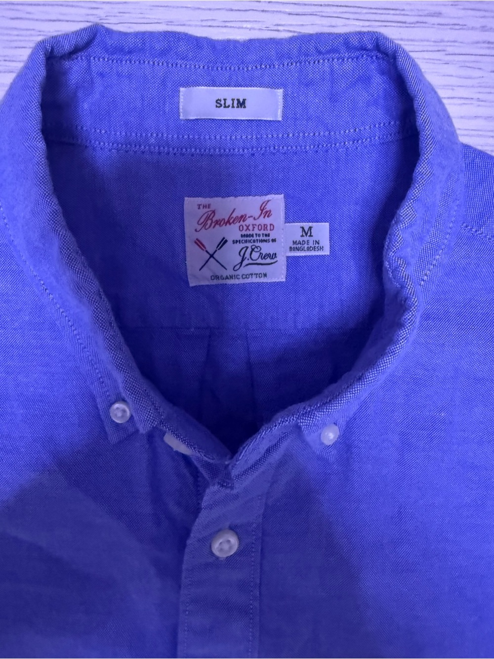 J. Crew Slim Button-Down Oxford Shirt - Blue